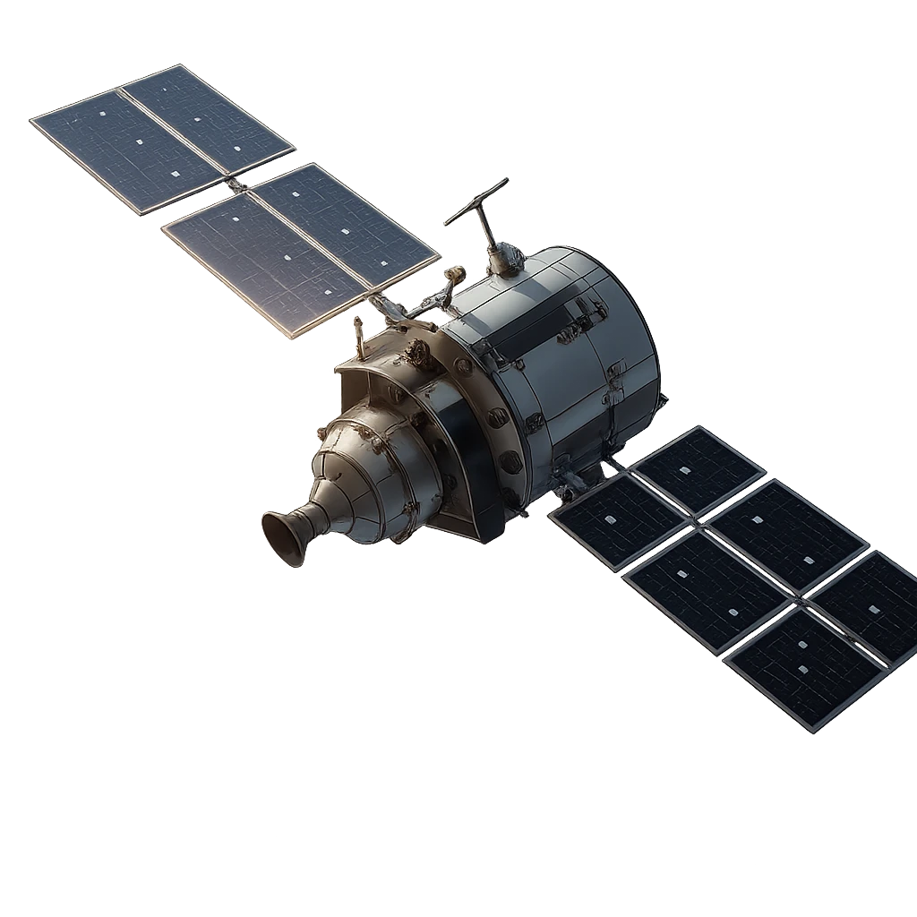 Satellite orbiting in space used by Unstoppable Creative Agency to depict expertise.